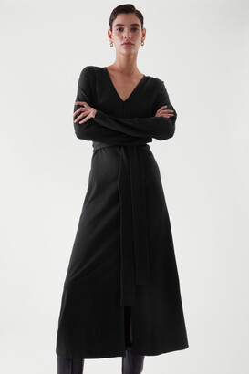 COS Long-Sleeve Wrap Dress - ShopStyle