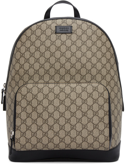 beige gucci backpack