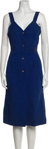 Roberta Di Camerino V-Neck Midi Length Dress