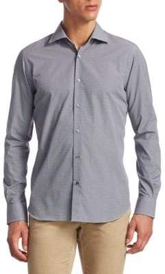 Saks Fifth Avenue COLLECTION Patterned Cotton Button-Down Shirt