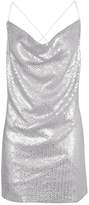 Thumbnail for your product : boohoo Leah Sequin Cowl Front Strappy Slip dress