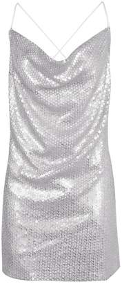 boohoo Leah Sequin Cowl Front Strappy Slip dress