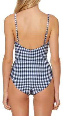 Red Carter Gingham One-Piece Swimsuit