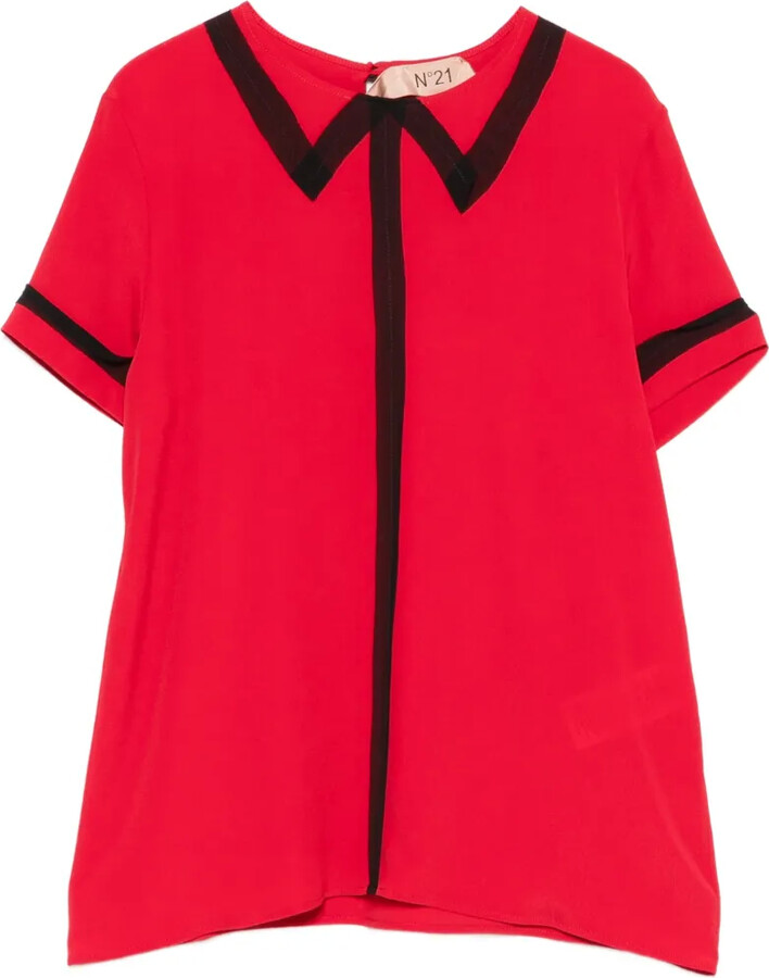 No.21 Striped Collar Shirt