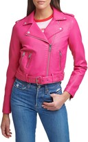Thumbnail for your product : Levi's Faux Leather Fashion Belted Moto Jacket