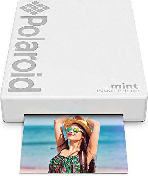 Polaroid Mint Pocket Printer with Zero Ink Printing Technology and Bluetooth Connectivity- Black