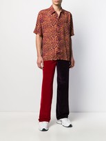 Thumbnail for your product : Aries Leopard-Print Hawaiian Shirt