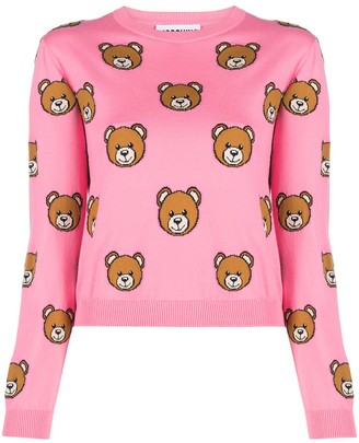 Moschino Teddy bear intarsia jumper