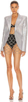Thumbnail for your product : Paco Rabanne Holographic Lurex Blazer in Pink & Silver | FWRD
