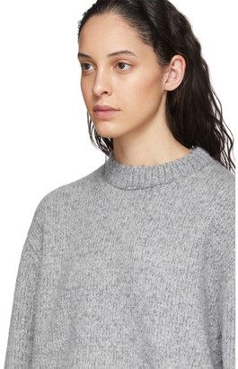 Acne Studios Grey Cashmere Crewneck Sweater