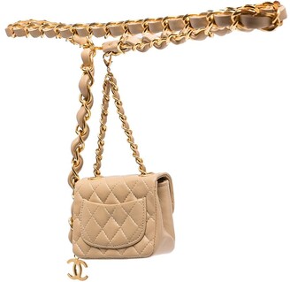Chanel Pre Owned 1990s Classic Flap micro belt bag - ShopStyle