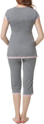 Kimi and Kai Cindy Nursing/Maternity Pajamas