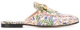 Thumbnail for your product : Gucci Princetown New Flora mules - women - Cotton/Leather - 36
