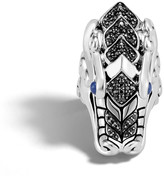 Thumbnail for your product : John Hardy Legends Naga Silver Ring with Blue Sapphire Eyes, Size 7
