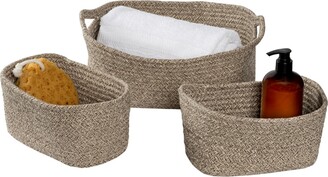 Honey-Can-Do Set of 3 Nested Cotton Baskets with Handles