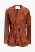 Thumbnail for your product : Fabiana Filippi Bead-embellished suede jacket