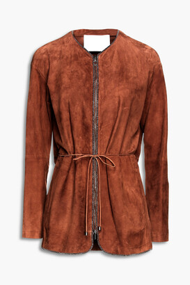 Fabiana Filippi Bead-embellished suede jacket