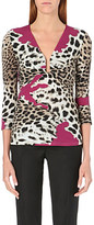 Thumbnail for your product : Roberto Cavalli Leopard-print stretch-jersey top