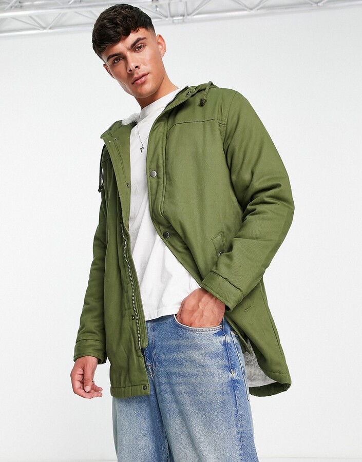 Fleece Lined Khaki Jackets | ShopStyle