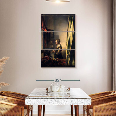 Lark Manor Leisha Girl Reading A Letter At An Open Window