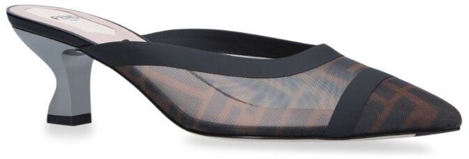 fendi logo twist mules