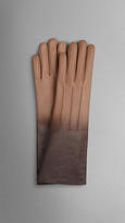 Thumbnail for your product : Burberry Long Leather Degradé Gloves