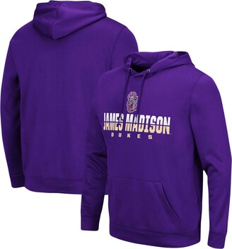 Colosseum Men's Purple James Madison Dukes Lantern Pullover Hoodie
