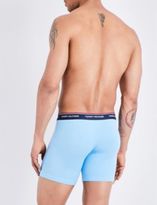 Thumbnail for your product : Tommy Hilfiger Logo-detail pack of three stretch-cotton trunks
