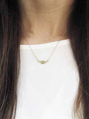 Jennifer Meyer Mini Leaf Necklace - Yellow Gold