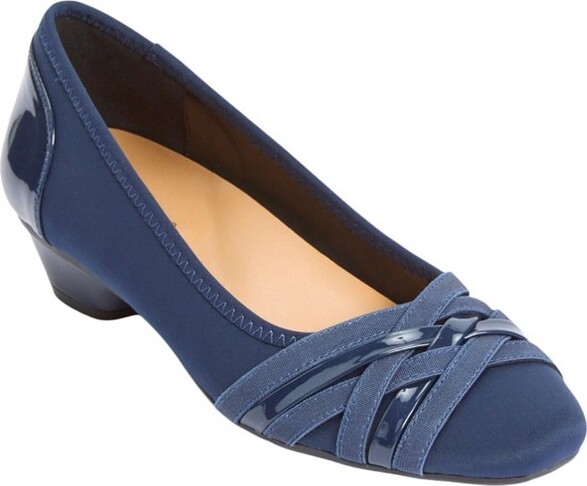 ComfortviewTheQuinlanSlipOnPump-81/2WNavy(WideWidthsAvailable)