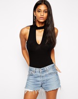 Thumbnail for your product : ASOS Body with Deep Plunge and Polo Neck