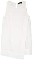 Donna Karan Collection Off White Embellished Silk Top