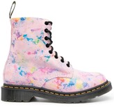 Thumbnail for your product : Dr. Martens 1460 Watercolour-Effect Boots