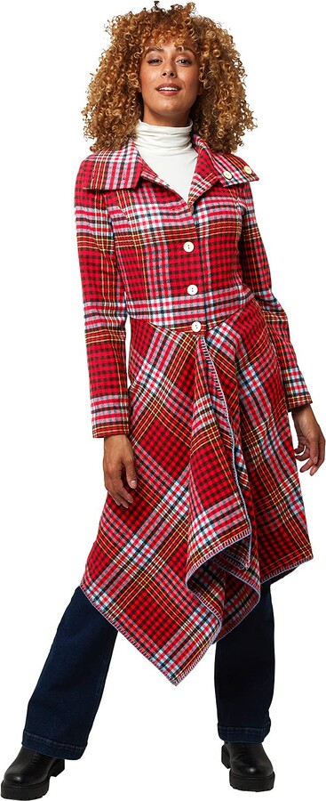 tartan coat womens