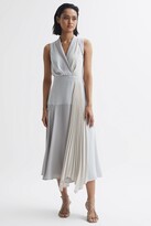 Thumbnail for your product : Reiss Pleated Fitted Midi Dress