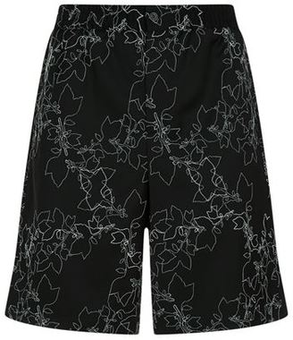 Emporio Armani Embroidered Wool Shorts