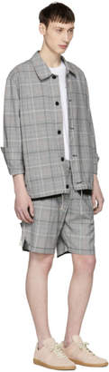 Tim Coppens Grey Check Double Shell Shirt Jacket
