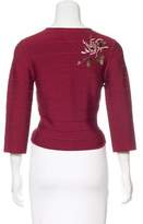 Thumbnail for your product : Herve Leger Embroidered Crop Top