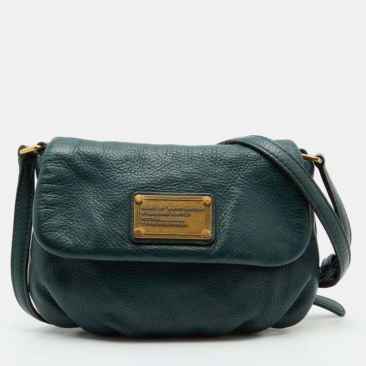 Marc by Marc Jacobs Green Leather Classic Q Lil Ukita Top Handle