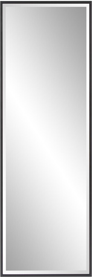 Tyler Dillion Tyler Dillon Black Rectangular Full Length Beveled Wall Mirror 20"W x 60"H