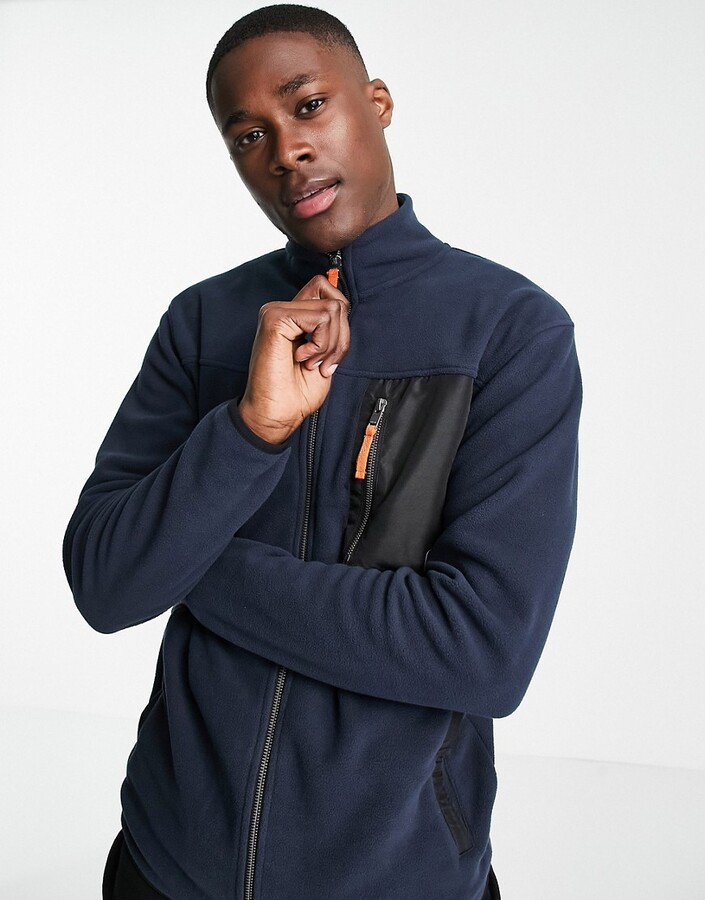 fleece jacket with zip pockets