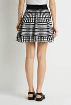 Thumbnail for your product : Forever 21 Contemporary Abstract Windowpane-Patterned Skirt