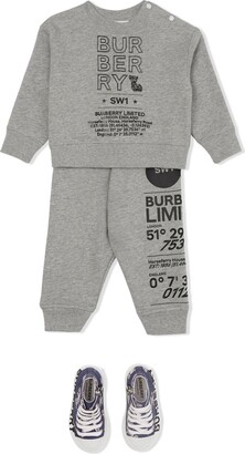 Burberry Children Montage-Print Track Pants