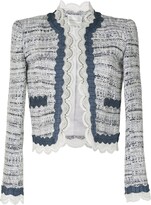 Thumbnail for your product : ZUHAIR MURAD Lace-Trimmed Tweed Jacket
