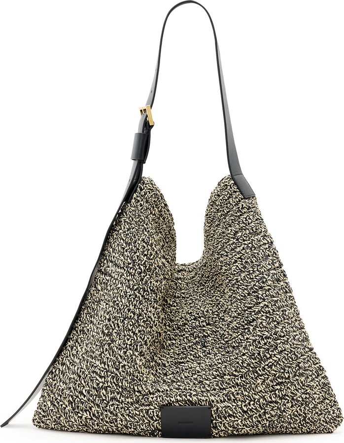 AllSaints Asha Straw Shoulder Bag