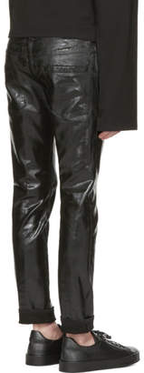 DSQUARED2 Black Coated Clement Jeans