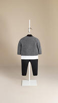 Thumbnail for your product : Burberry Open Stitch Detail Cashmere Cardigan