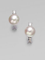 Thumbnail for your product : Majorica 12MM Round White Pearl Stud Earrings