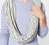 Thumbnail for your product : American Apparel UNISEX STRiPE CiRCLE SCARF THiCK LONG WARM JERSEY SHEER LONG