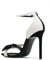 Thumbnail for your product : Saint Laurent Bow Front Ankle Strap Sandals